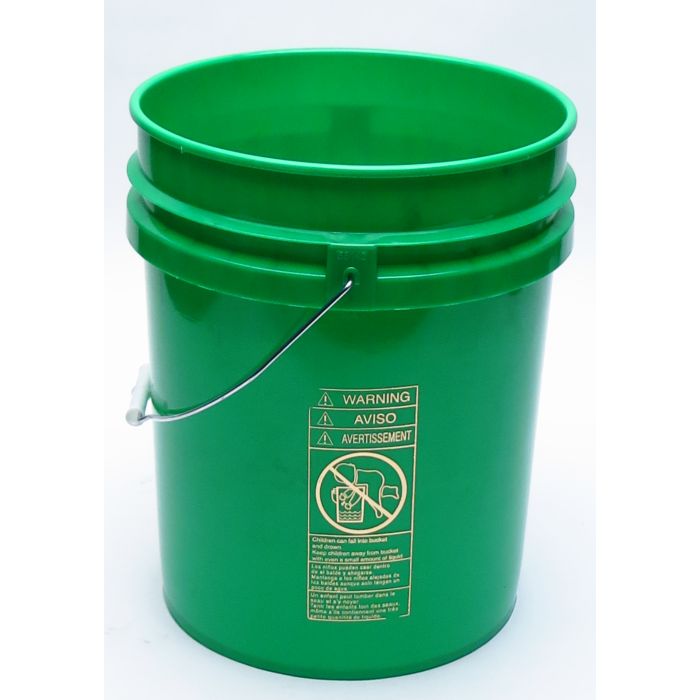 5 Gallon FLEXSPOUT® Open Head Plastic Pail - Green