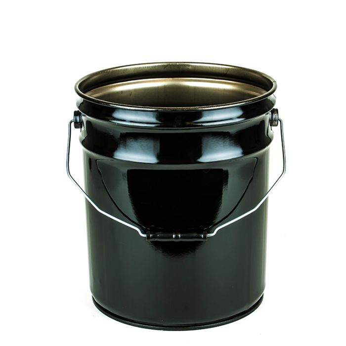5 Gallon Open Head Steel Pail - Black