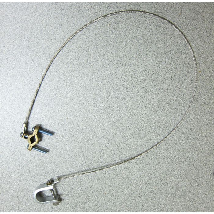 Pipe Clamp and C-Clamp 20 ft Stainless Steel Cable