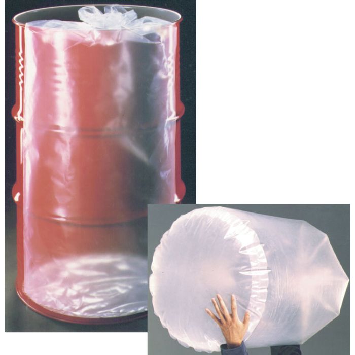 55 Gallon Round Bottom Flexible Liners Tie-Top 4 mil