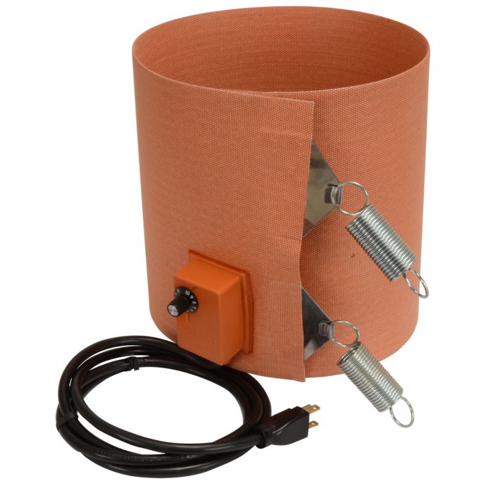Silicone Rubber Drum Heater - 9.5 Inch Wide - 15 Gallon