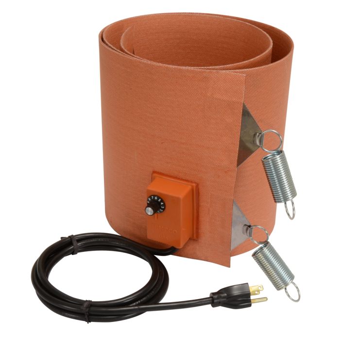 Silicone Rubber Drum Heater - 9.5 Inch Wide - 55 Gallon