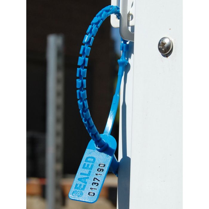 High Security Pull Tight Plastic Seals - 12 Inch - Blue