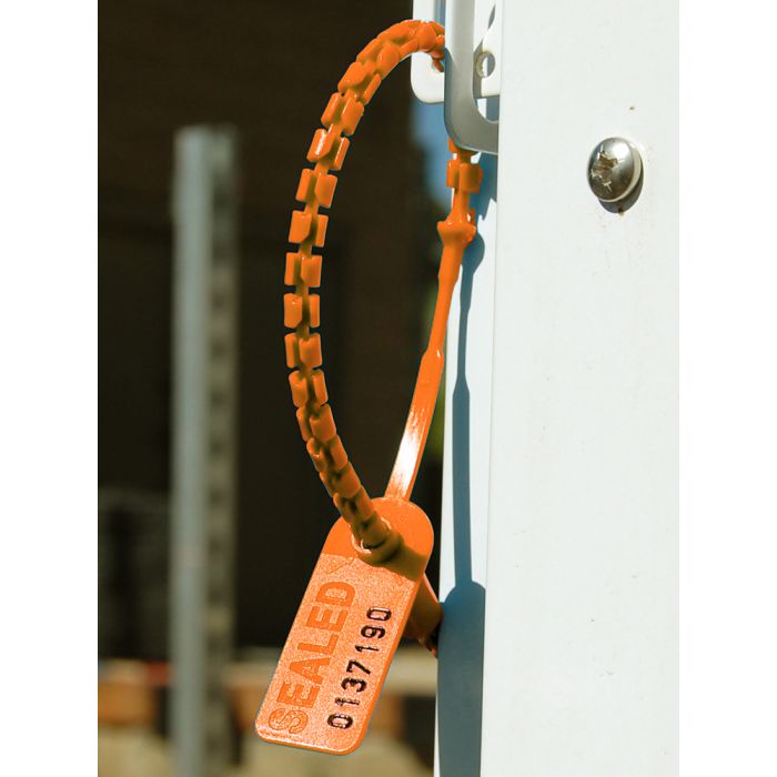 High Security Pull Tight Plastic Seals 12 Inch Orange