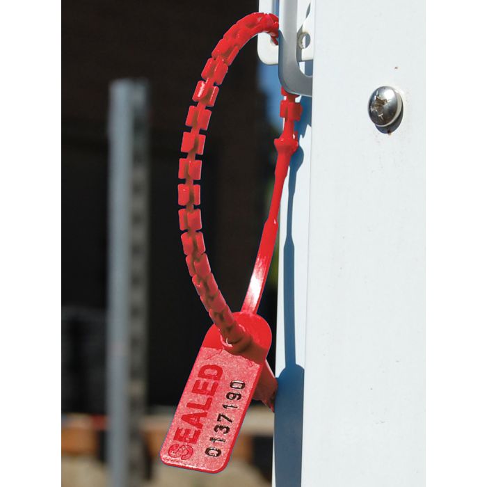 High Security Pull Tight Plastic Seals - 12 Inch - Red