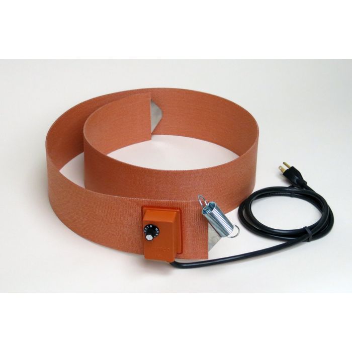 Silicone Rubber Drum Heater - 4 Inch Wide - 55 Gallon
