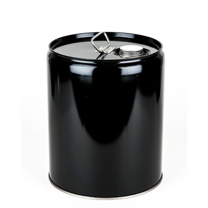 5 Gallon Closed Head Steel Pail - Black
