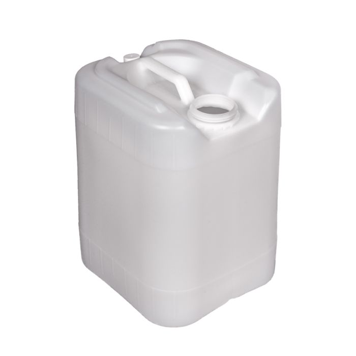 5 Gallon Rectangular Closed Head Plastic Pail - Natural