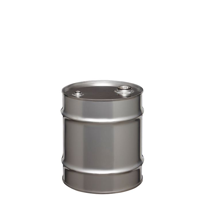 10 Gallon UN Rated Closed Head Stainless Steel Drum with Fittings