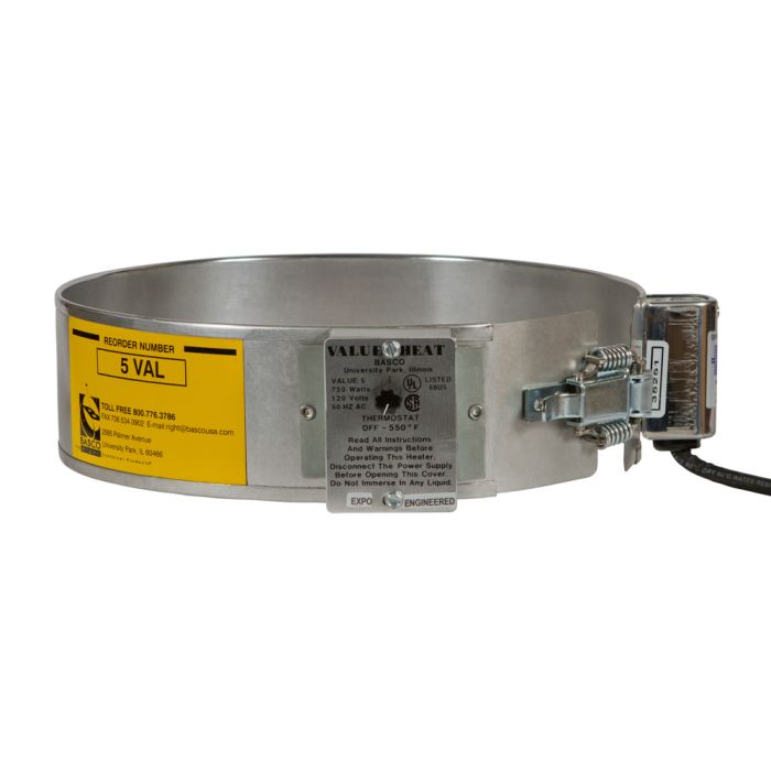Value Line Electric Pail Heater - Thermostat Control - For 5 Gallon Steel Pail