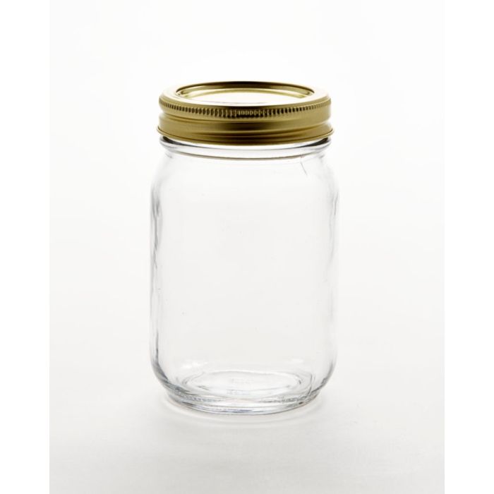 16 oz canning jar with 2 piece lid