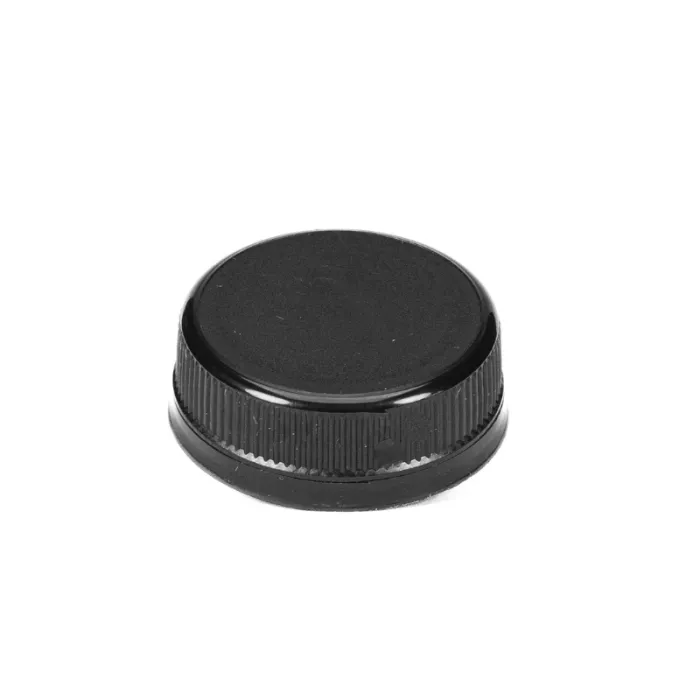 Black cap for juice bottle