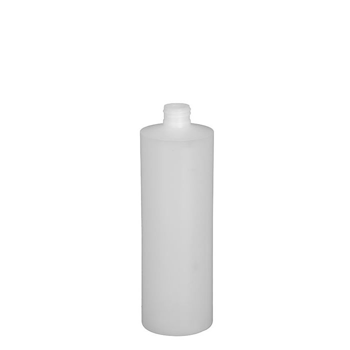 The multipurpose cylinder plastic bottle has a solid, sturdy design and ideal for storing products. 
