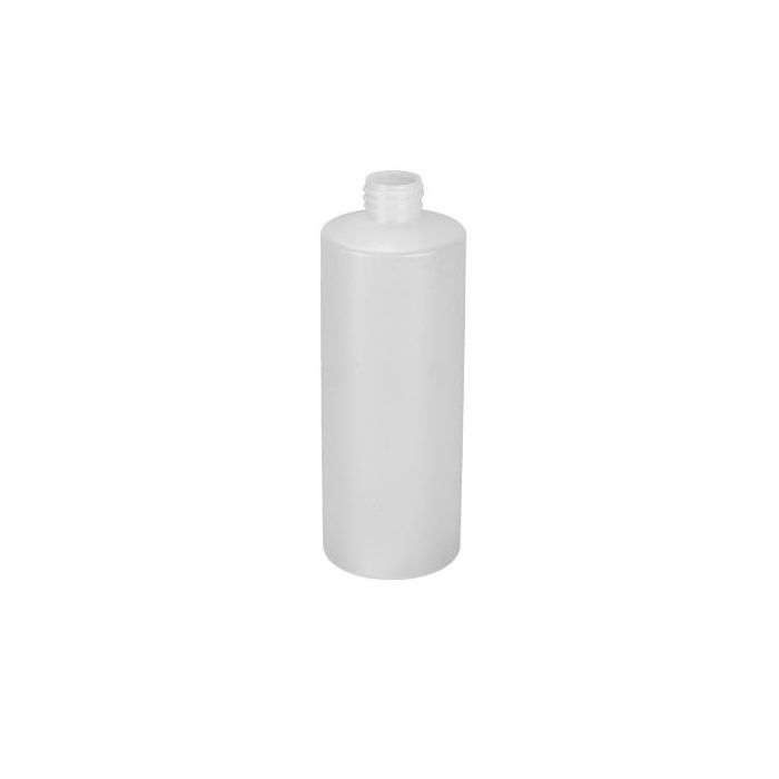 16 oz Natural HDPE Modern Round Bottle, 28-400