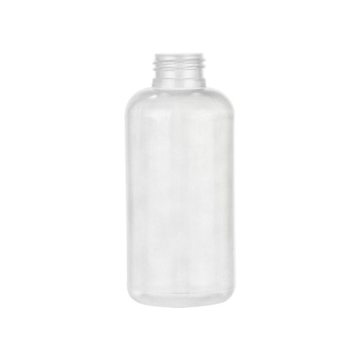 4 oz Natural HDPE Boston Round Bottle with a 24-410 Neck Finish