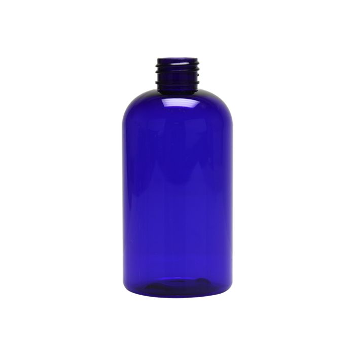 Blue PET plastic bottle