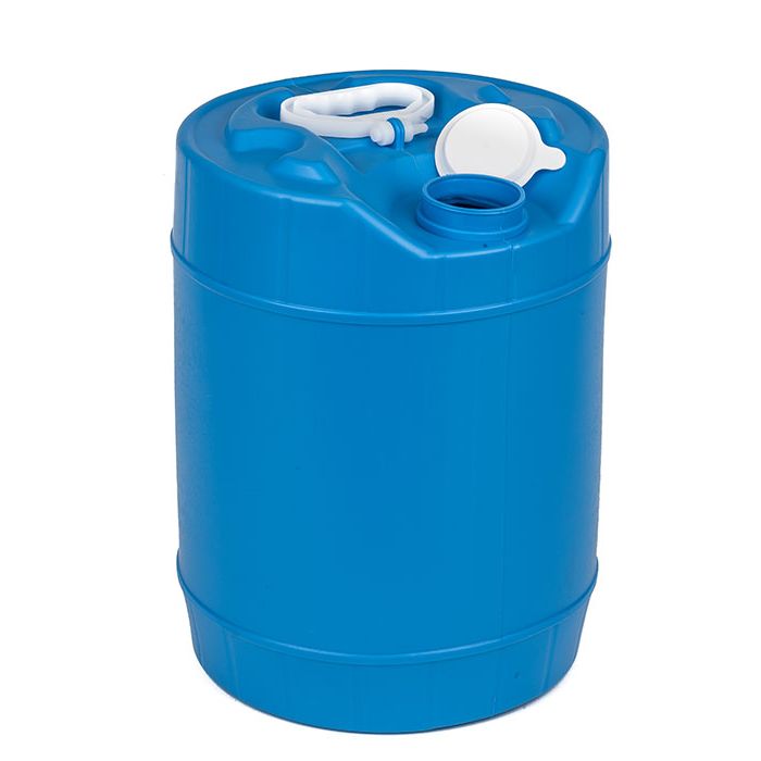 5 Gallon Round Closed-Head Plastic Pail - Blue