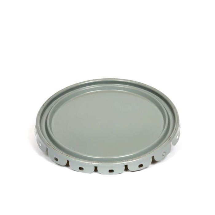 Grey lug cover for steel pail