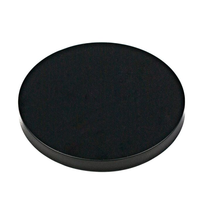 Large Black Flat Metal Lid