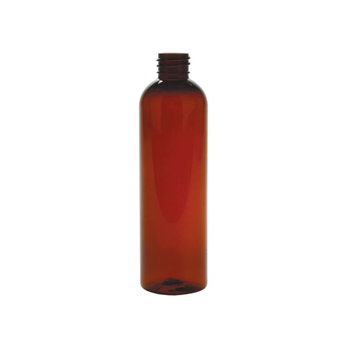 Amber PET plastic bottle