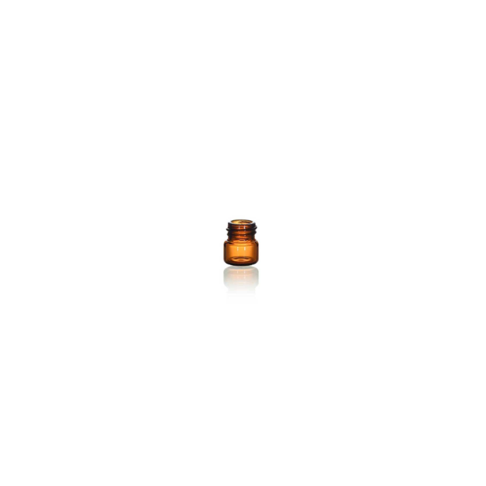 1/4 Dram Amber Glass Vial, 13-425