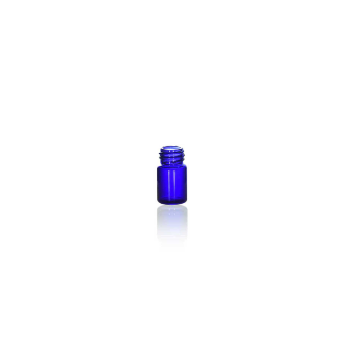 5/8 Dram Blue Glass Vial, 13-425