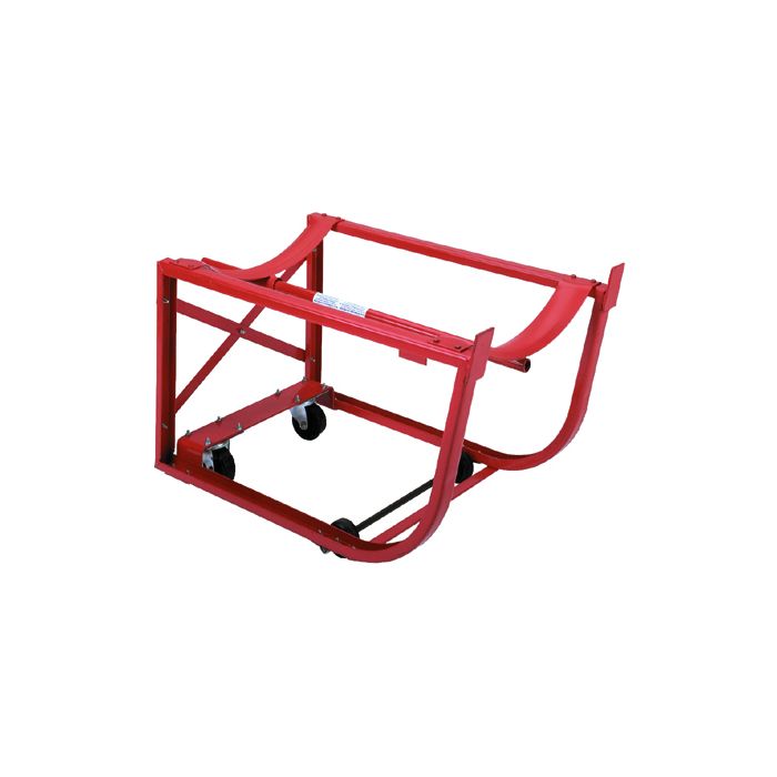 Drum Cradle With Tipping Lever - Polyolefin Wheels On Swivel Casters