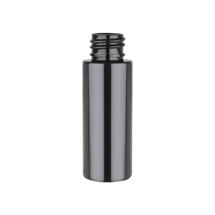 1 oz black PET cylinder 
