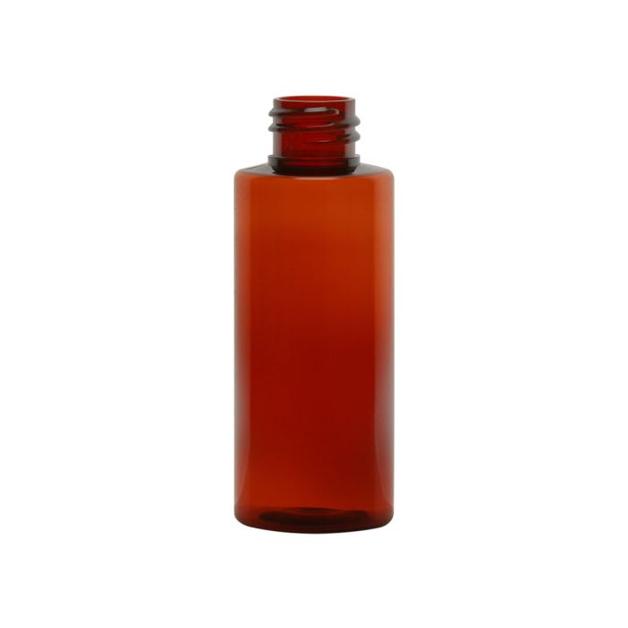 2 oz Amber PET cylinder bottle
