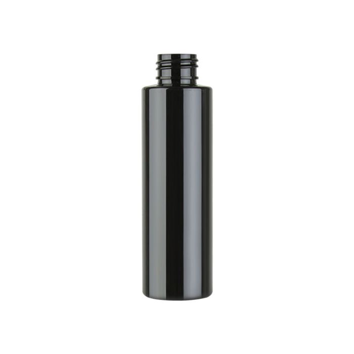 4 oz PET Black Cylinder Bottle
