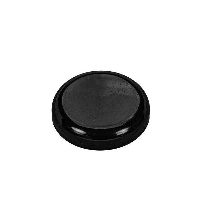  89-400 Black PP Dome Top Continuous Thread Cap - Foam Liner