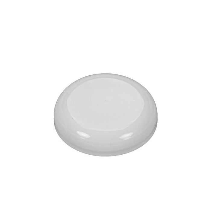 70-400 White PP Dome Top Continuous Thread Cap - Foam Liner