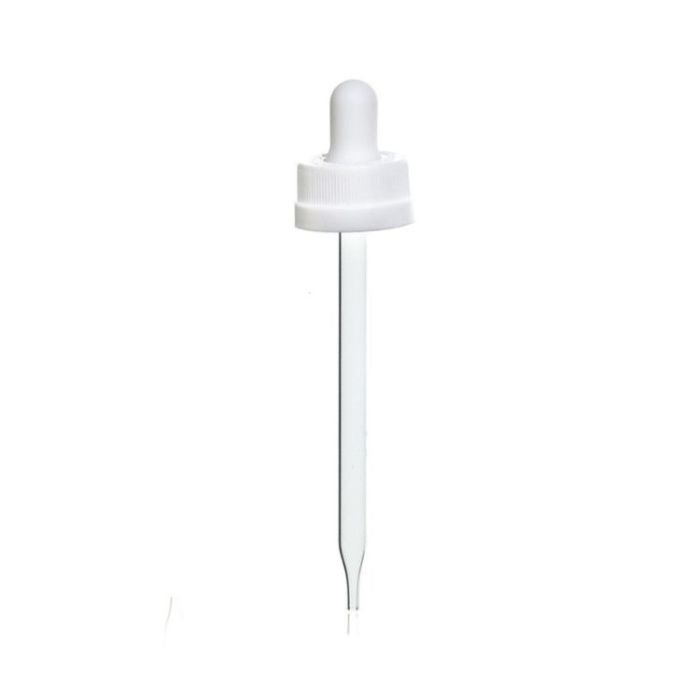 20-400 White Child Resistant Dropper, 89mm Pipette