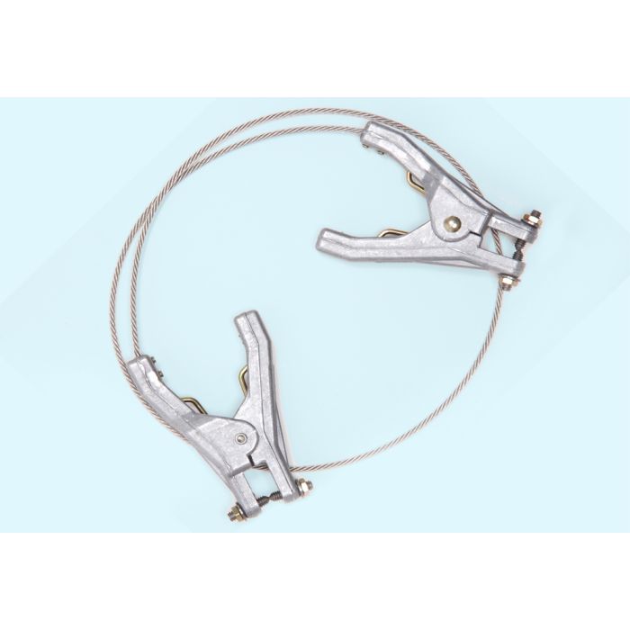 Dual Plier Clamps on 5 ft Stainless Steel Cable