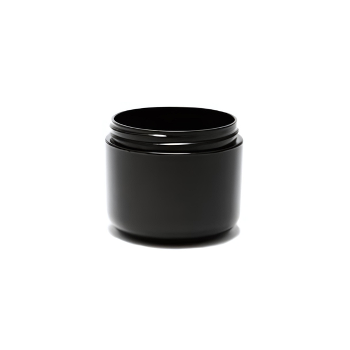 4 oz Black PP/PP Round Base D/W Jar 70-400
