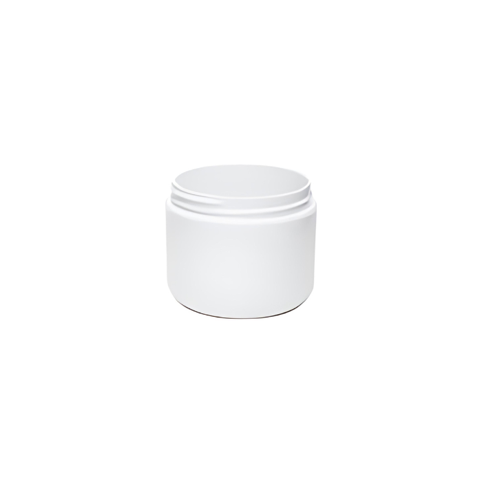 4 oz White PP/PP Round Base D/W Jar 70-400