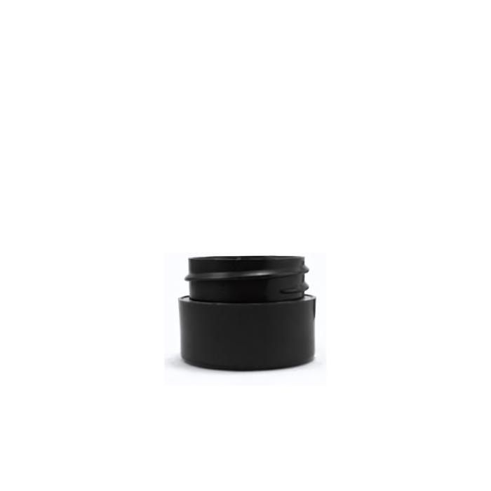 .25 oz Black PP/PP Straight Base D/W Jar 33-400