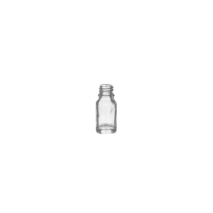 10 ml Clear Glass Euro Bottle, 18 DIN