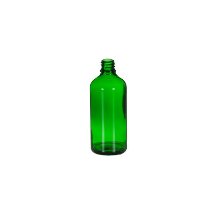 100 ml Green Glass Euro Bottle, 18 DIN