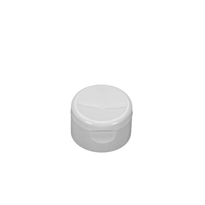 22-400 White PP Flip Top Cap - 2-4 oz Tottle