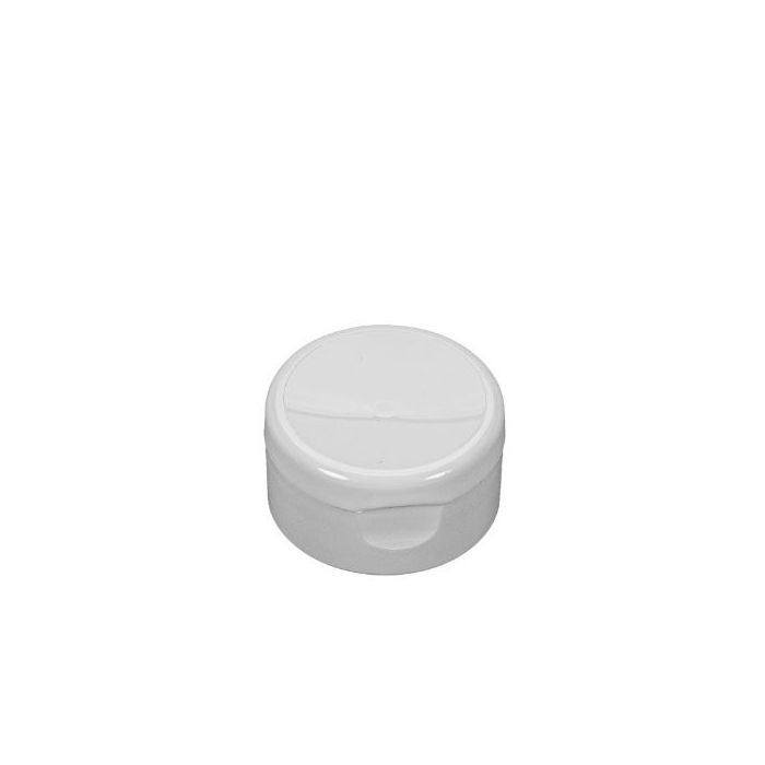 22-400 White PP Flip Top Cap - 6 oz Tottle