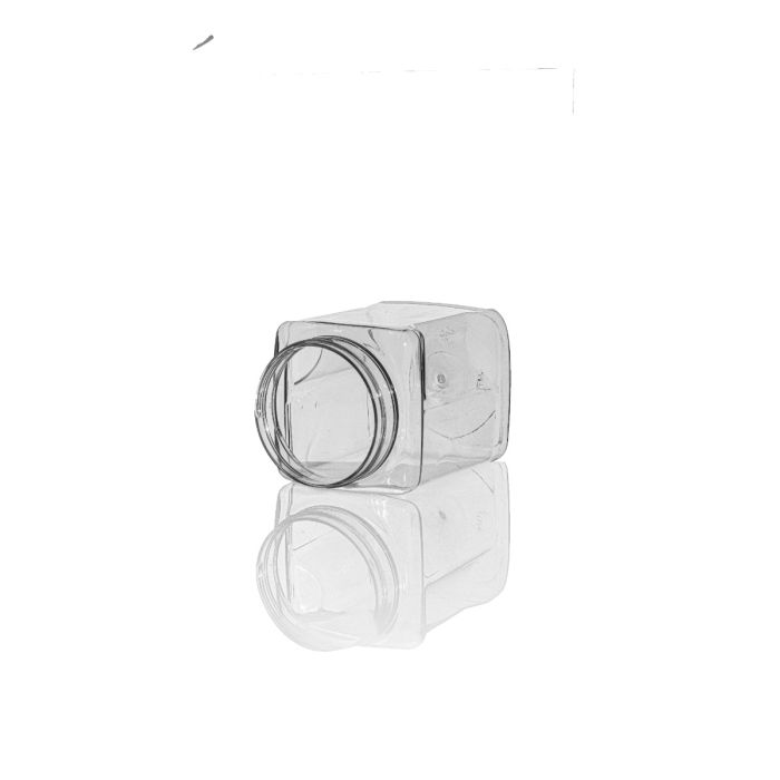 32 oz Clear PET Square Gripper Jar, 83-400