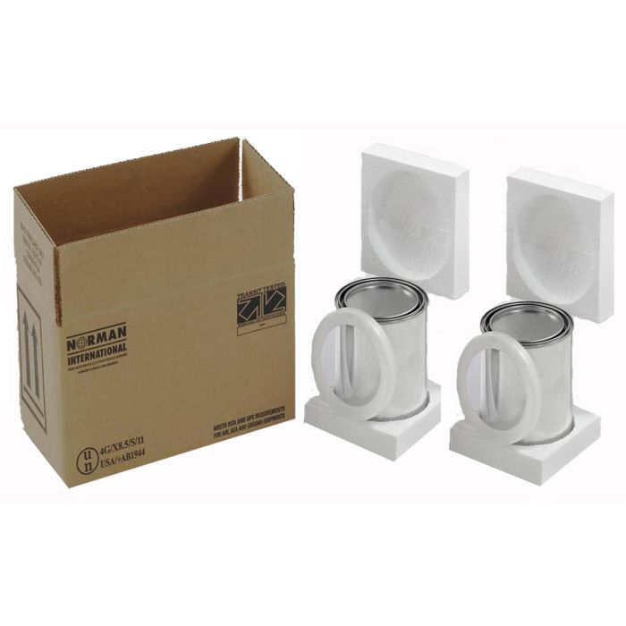HAZMAT Packaging With Two - 1 Quart Paint Cans