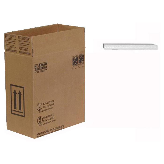 HAZMAT Packaging With Foam For Two - 1 Gallon Round Plastic Bottles