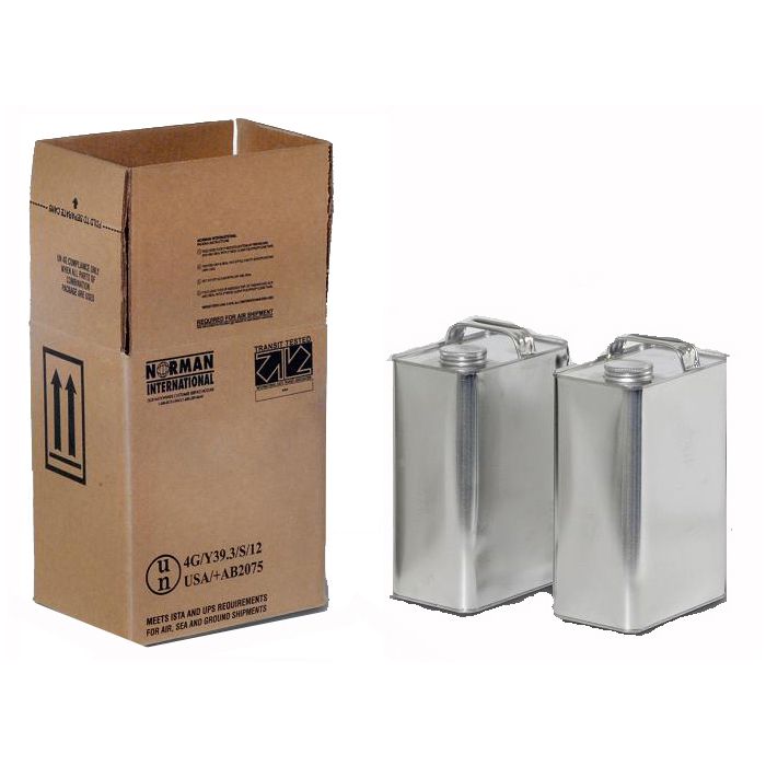 HAZMAT 4G Packaging With Two - 1 Gallon F-style Cans