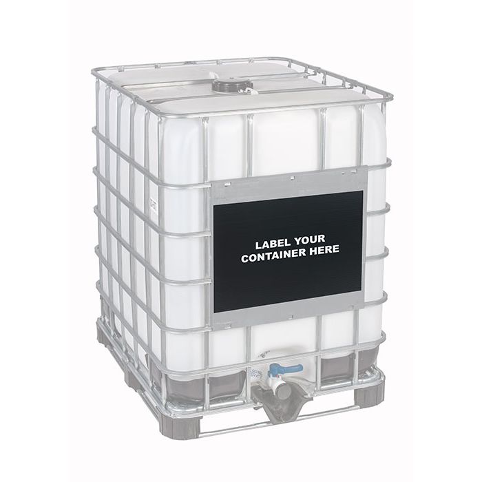 Plastic Marking Plate For IBC Tank - Black