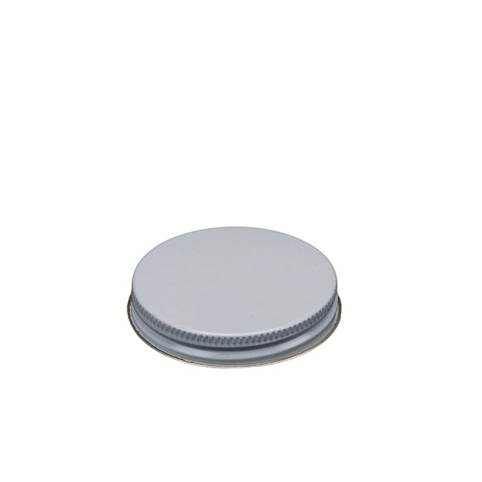 Metal lid for glass jar