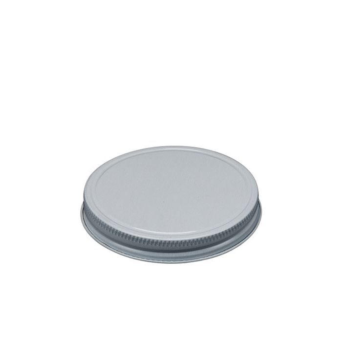 Metal screw cap for glass jar