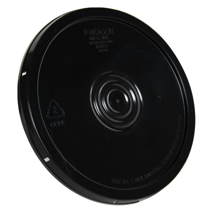 1 Gallon Plastic Tear Tab Lid - Black