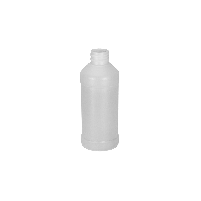 Plastic Modern Round Bottle – 8 oz.